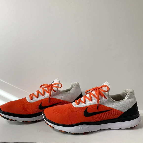 Nike Men’s Orange Free Trainer V7 Oklahoma State Low Top Lace Up Sneakers Sz 17